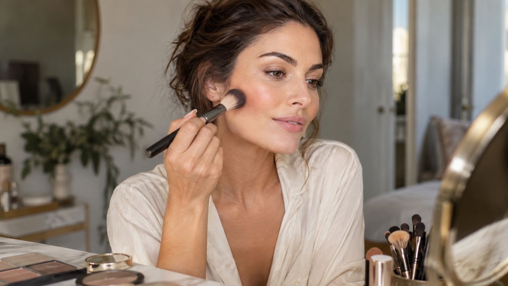Makeup placement for face shape