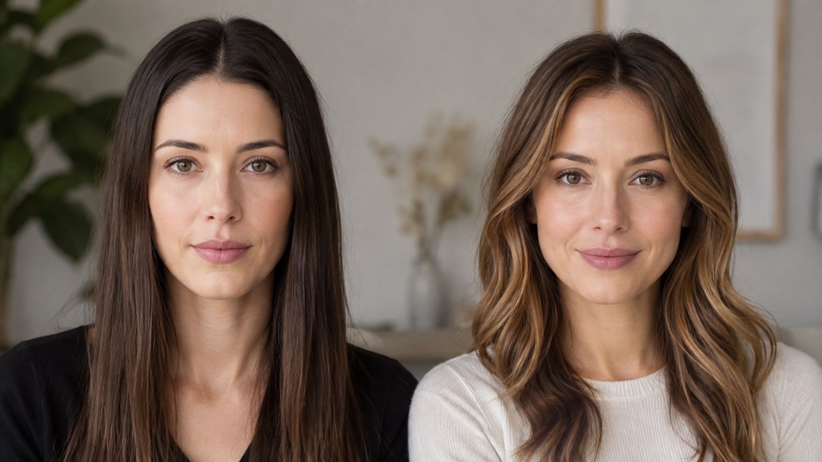 Oblong and oval face shape comparison